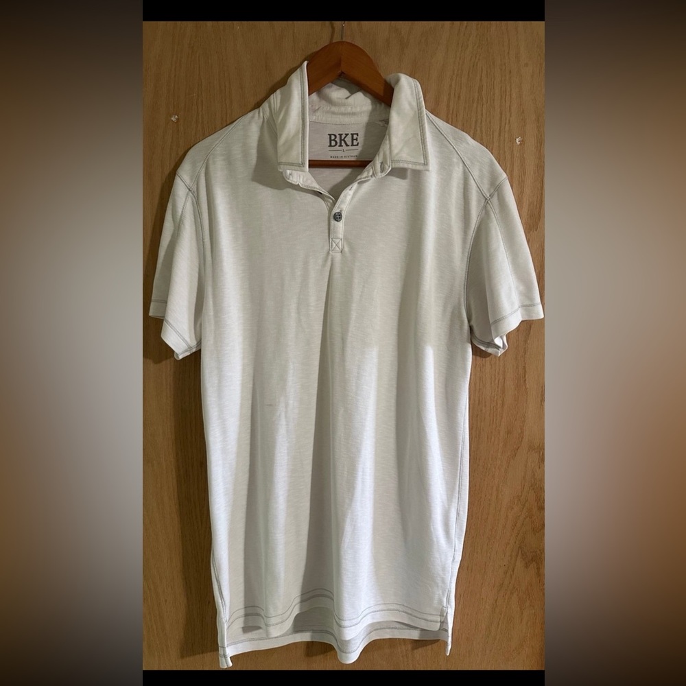BKE Cream Polo Shirt Classic Short-Sleeve
